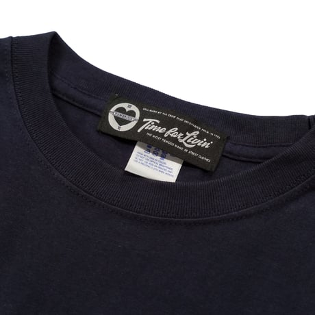 Stand BOWERY / BOWERY FRONT LOGO TEE (NAVY)