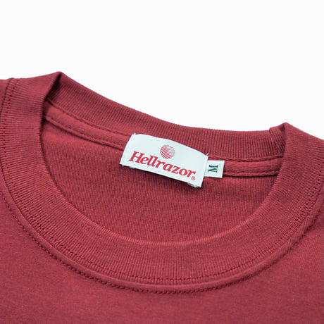 HELLRAZOR / LEAF PAISLEY LOGO SHIRT (BURGUNDY)