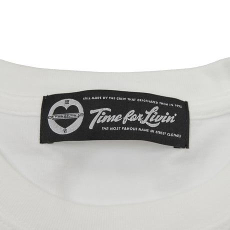 Time For Livin′ / EMB "Time" LOGO S/S TEE (WHITE)