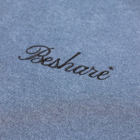 BE-SHARE |Prime Logo Pigment S/S Tee (Blue)