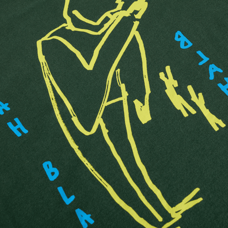 POLAR SKATE CO. / Tee - Blah Blah Blah (Dark Green)