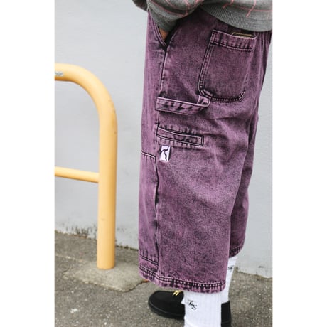 POETIC COLLECTIVE| Sculptor Short (Purple Acid Denim Wash)