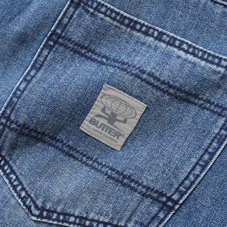 Butter Goods| Wide Cut Denim Jeans (Vertical Stripe)