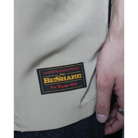 BE-SHARE | Reflect Flower S/S shirts(BEIGE)