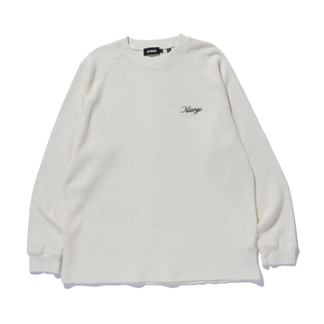 XLARGE | THERMAL L/S TEE(OFF WHITE)