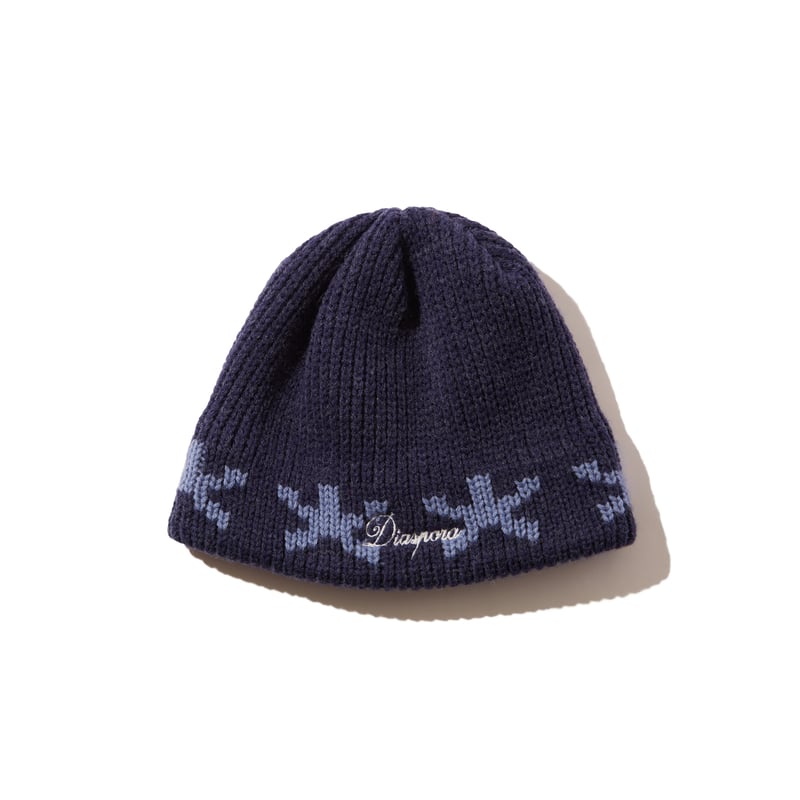 Diaspora skateboards / Star Beanie (Navy) | T.F 