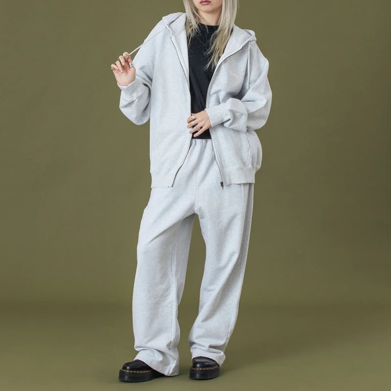 XLARGE | SLANTED OG ZIP HOODED SWEATSHIRT(ASH)