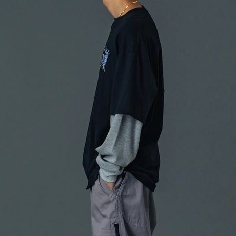 XLARGE | LAYERED L/S TEE (BLACK)