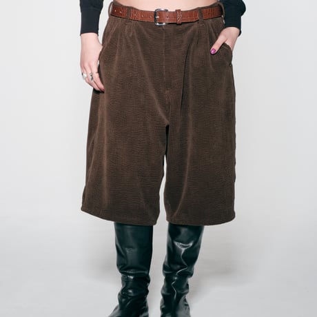 diidii | Natural Dye Corduroy Shorts(Brown)