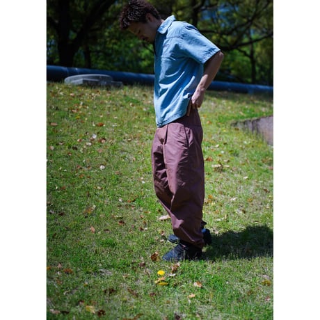 HELLRAZOR / NYLON EASY TROUSERS (RED PURPLE)