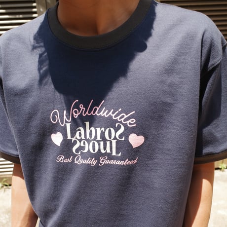 LABROS / WW Flip Logo Ringer Tee (NAVY)