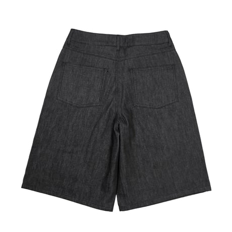Time For Livin‘ / Baggy Denim Shorts (Black)