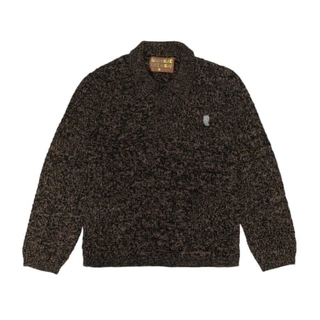 BRAIN DEAD | WAFFLE PULLOVER SWEATER(CHARCOAL)