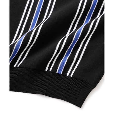 FTC | STRIPE KNIT POLO "BLACK" (FTC026SUMSH07)