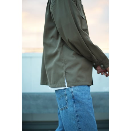 SILAS / L/S ITALIAN COLLAR SHIRT (OLIVE)