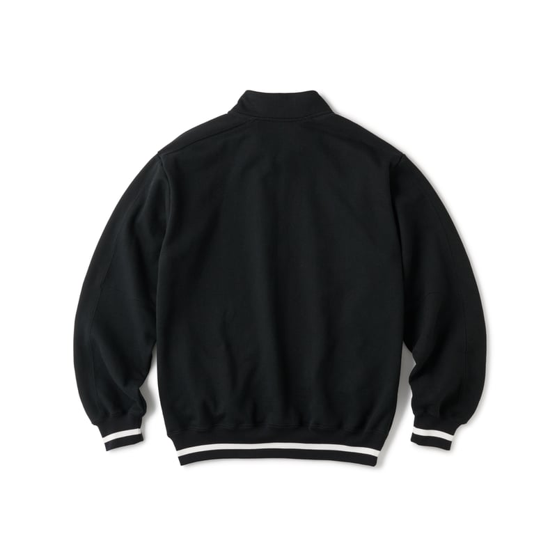 FTC | STRIPE RIB HALF ZIP SWEATSHIRT 