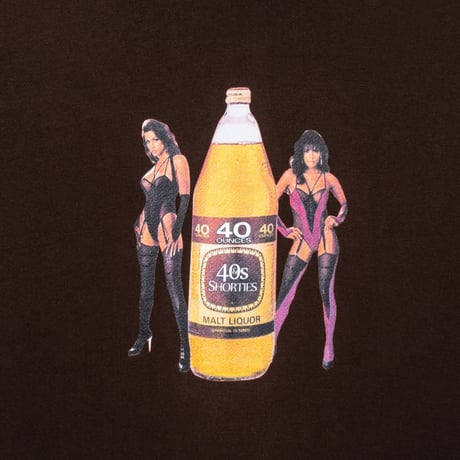 40s&Shorties / BOTTLE SERVICE HOODIE (CHOCOLATE)