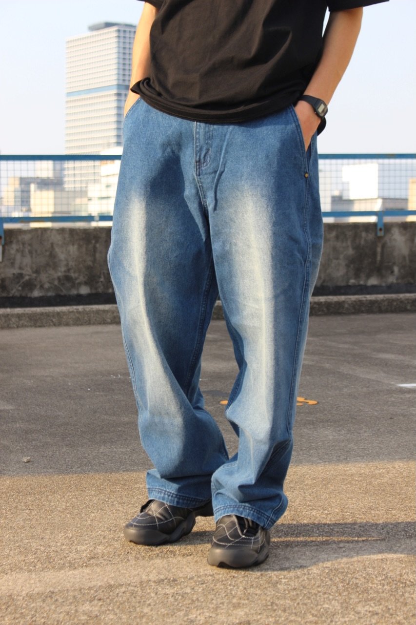 Butter Goods|Work Pants (Distressed Indigo) | T