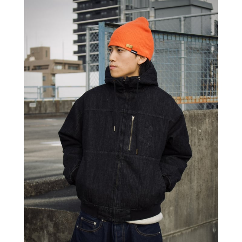 Evisen ブラックデニムジャケット XL 5lack Evisen ブラックデニム