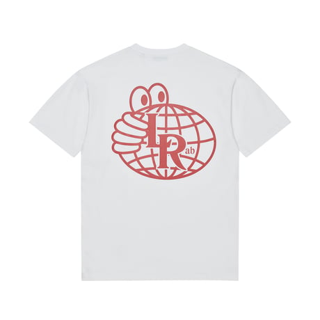 Last Resort AB / Atras Mono S/S Tee ( White/ Brick Red )
