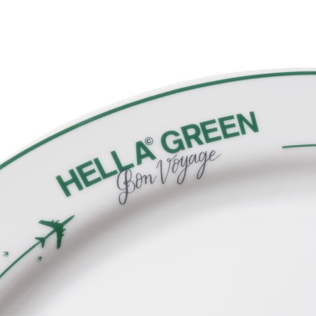 HELLA GREEN | Bon voyage Plate (WHITE)