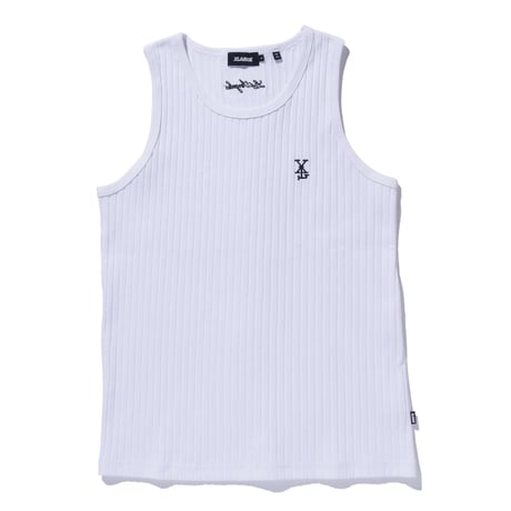 XLARGE | DROP NEEDLE RIB TANK TOP(WHITE)