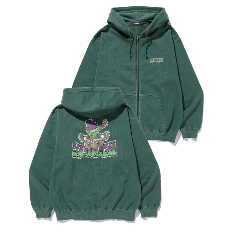 XLARGE | PIGMENTDYE INDY GRAB ZIP HOODED SWEAT