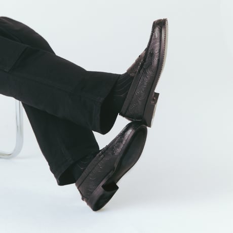 The Kenford Fineshoes | EMBOSSED LOAFERS(BLACK PAISLEY/Man)