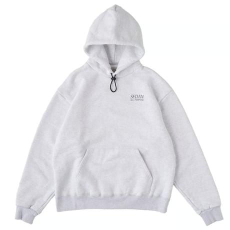 SEDAN ALL-PURPOSE|OG Logo Elastic Cord Hoodie(Ash Grey)