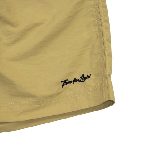 Time For Livin‘ / CLASSIC LOGO NYLON SHORTS (SAND KHAKI)