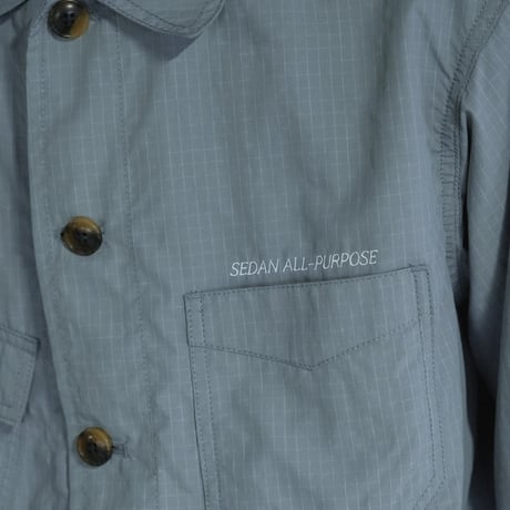SEDAN ALL-PURPOSE| Graph Plaid Nylon Work Jacket(Stone Grey)