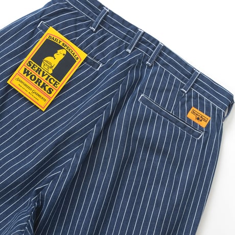 Service Works / Pinstripe Denim Part Timer Shorts (Indigo)