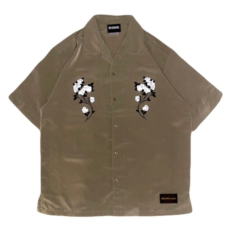 BE-SHARE | Reflect Flower S/S shirts(BEIGE)