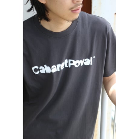 CABARET POVAL | Stencil Logo Tee (Sumi)