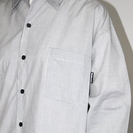 BE-SHARE |Graph Check L/S Shirt(White)