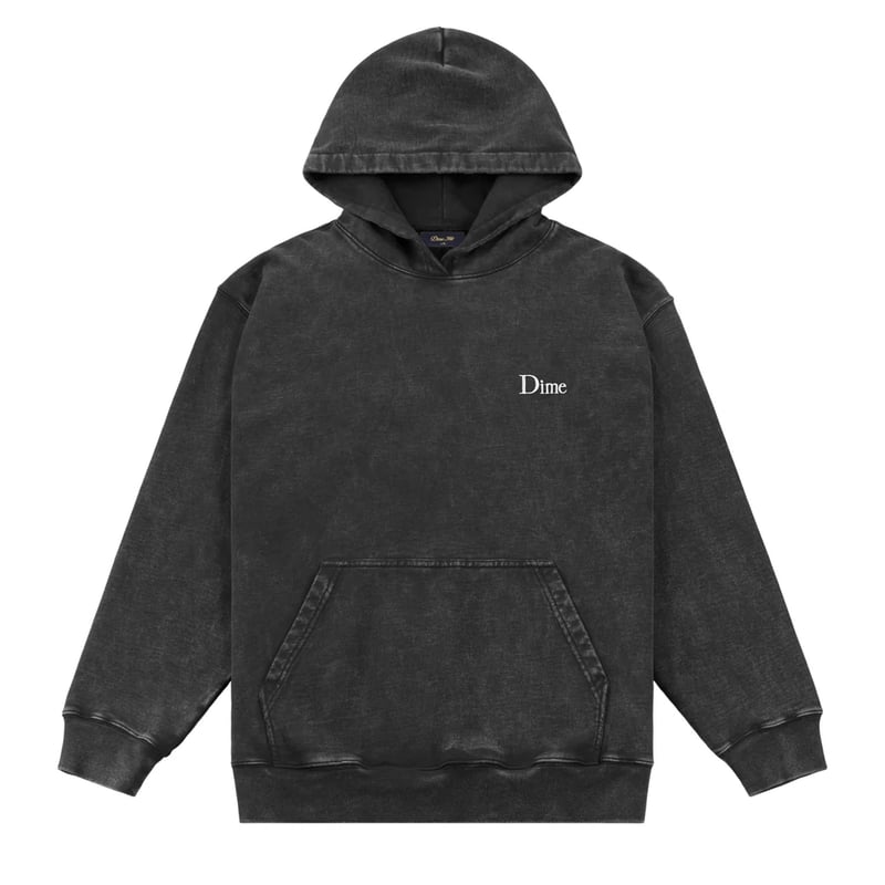 上質コットン★Dime★クラシックFrench Terry フーディーUNISEX Dime / Classic French Terry Hoodie (Faded Black