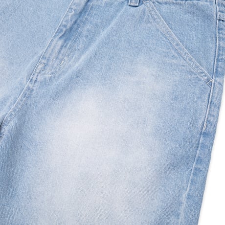 PASS~PORT | WORKERS CLUB JEAN SHORT "FADED WASH LIGHT INDIGO"