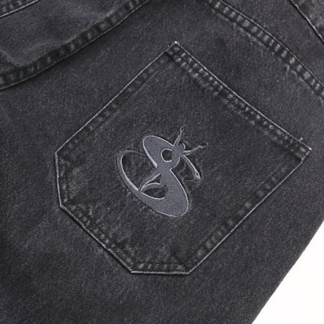 YARDSALE / SLUB STAIN PHANTASY JEANS (BLACK)