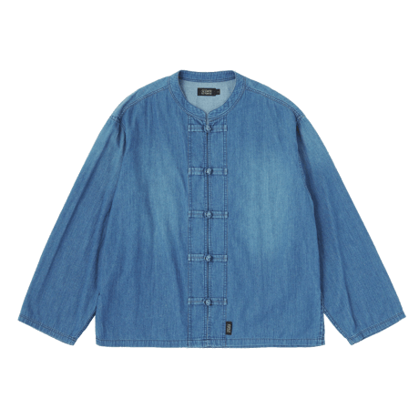 SEDAN ALL-PURPOSE| Light Denim Kungfu Shirt(Indigo)