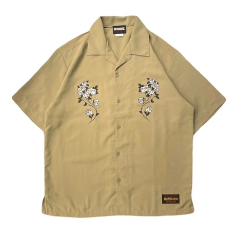 BE-SHARE | Reflect Flower S/S shirts(BEIGE)