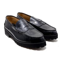 The Kenford Fineshoes |TANK SOLE LOAFERS(BLACK PAISLEY/Man)
