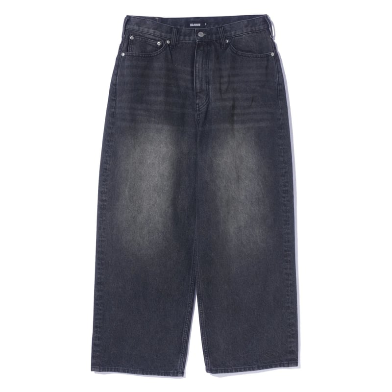 XLARGE | OLD ENGLISH BAGGY DENIM PANTS (BLACK) XLARGE | OLD ENGLISH BAGGY DENIM PANTS (BLACK)