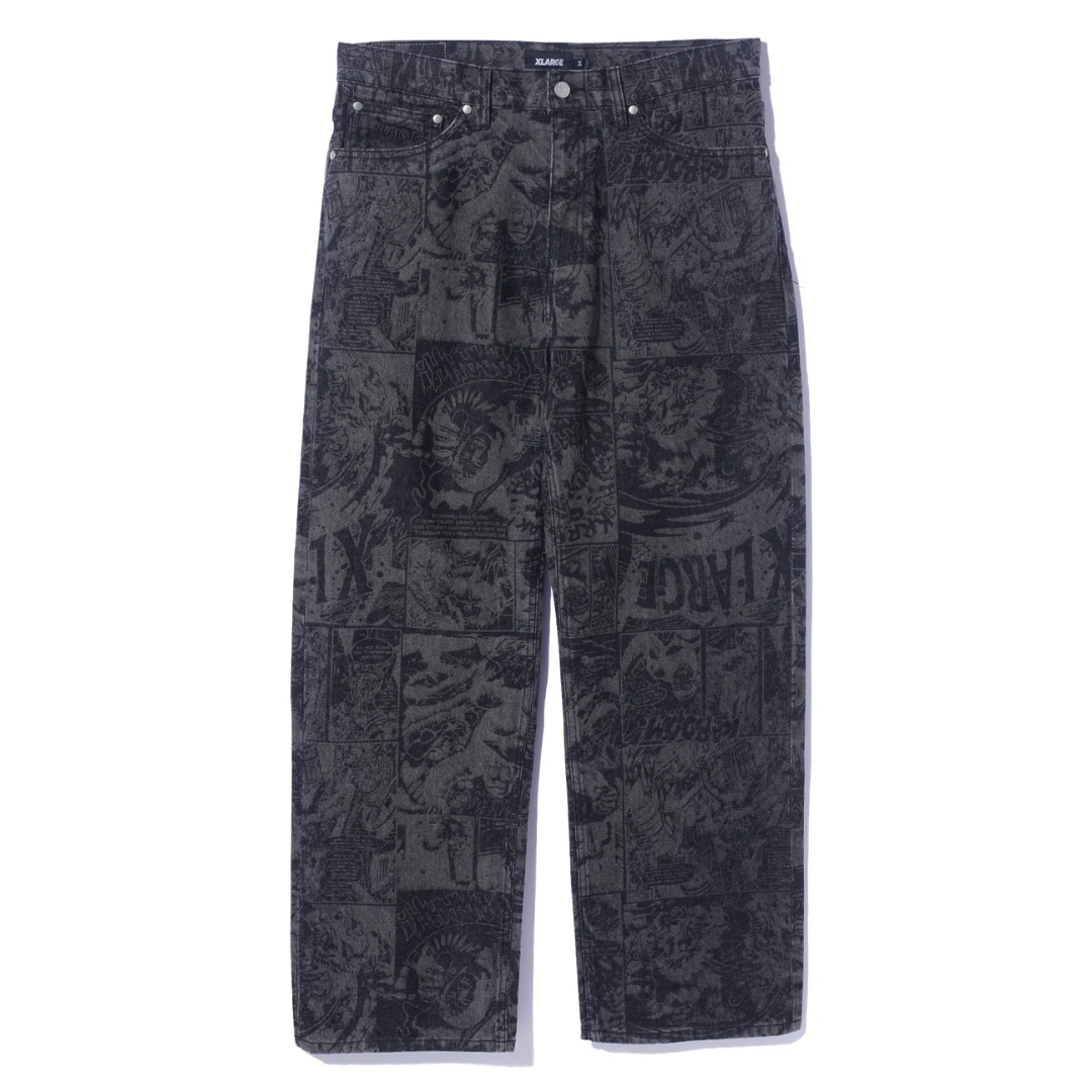 （新品未使用タグ付き）XLARGE×SpongeBob DENIM PANTS 新品未使用タグ付き）XLARGE×SpongeBob DENIM PANTS - メルカリ
