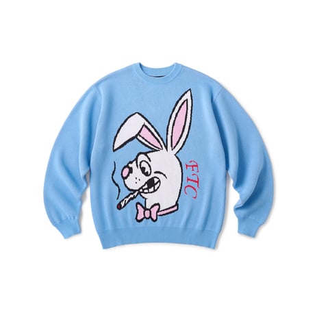 FTC | SMOKING RABBIT SWEATER "LIGHT BLUE" (FTC026SPSW08)