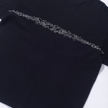 XLARGE | WAVEFORM S/S TEE(BLACK)