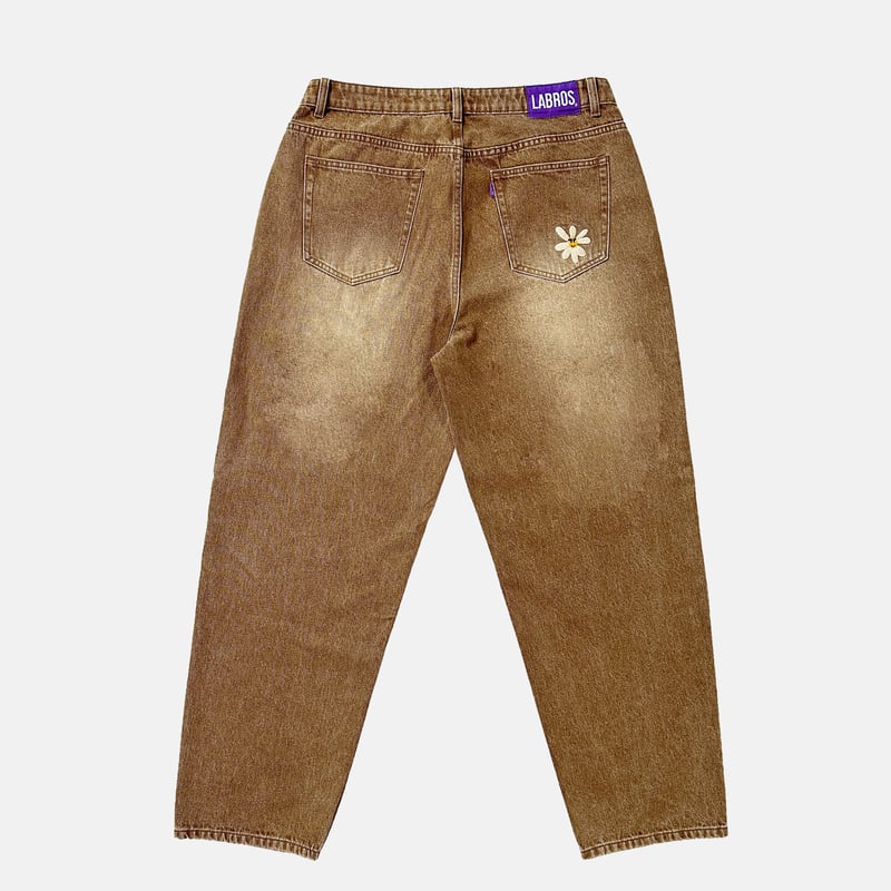 公式 LABROS Smart Daisy Cat Brush Baggy Jeans Smart Daisy Cat