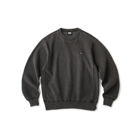 FTC | PIGMENT DYED SMALL BOX LOGO CREW NECK "BLACK" (FTC026SPSW05)