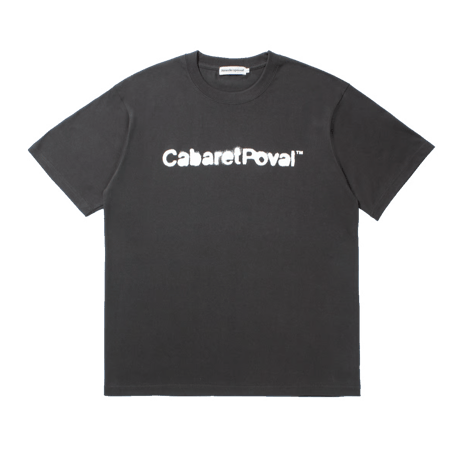 CABARET POVAL | Stencil Logo Tee (Sumi)