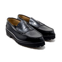 The Kenford Fineshoes |TANK SOLE LOAFERS(BLACK BLACK PAISLEY/Man)
