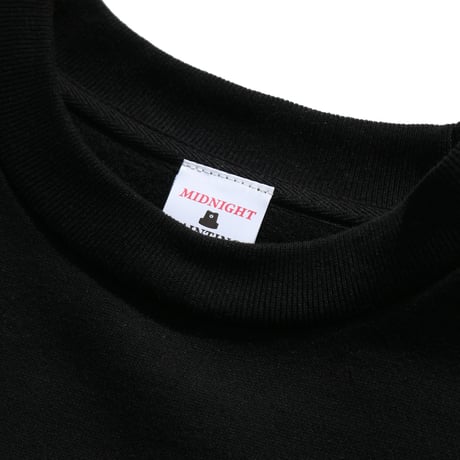 MIDNIGHT PAINTING SERVICE | Isolation/Unselfish crew sweat (Black)